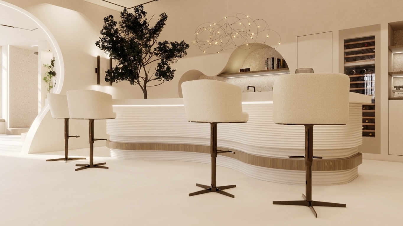 Forcrete showroom met microcement afwerking en maatwerk interieurontwerp door Style-Over.